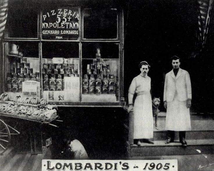 Lombardi's - the oldest pizzeria in America, still on Spring Street in Manhattan http://www.firstpizza.com/home.html