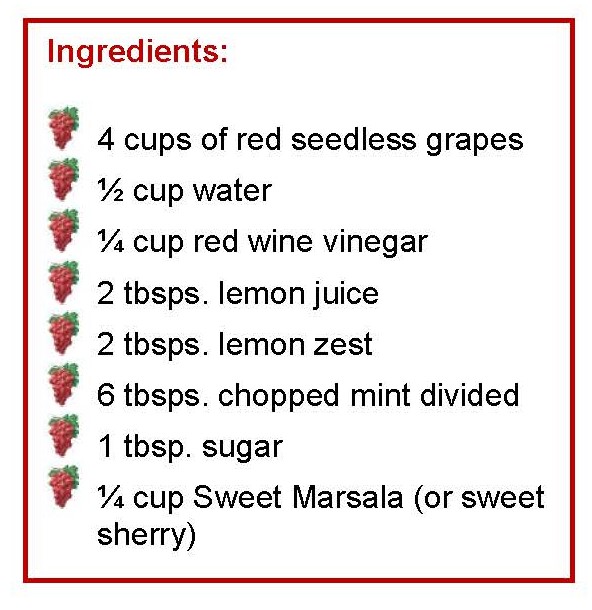 Grapes and vinegar