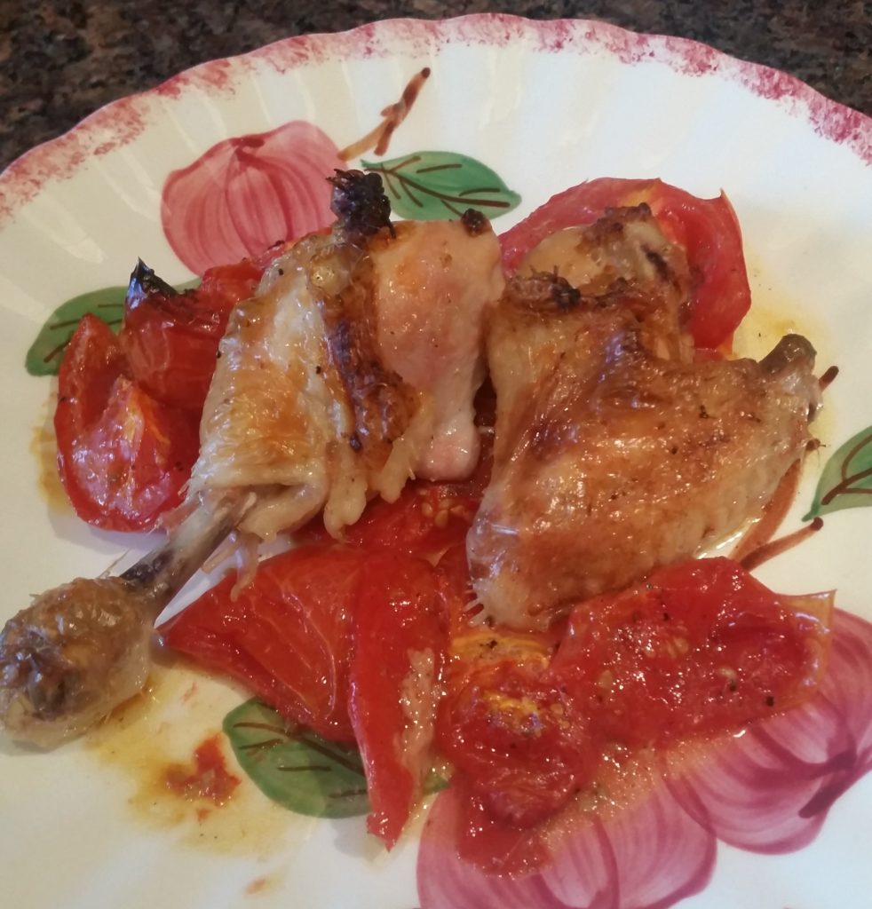 Roast Chicken and Tomatoes