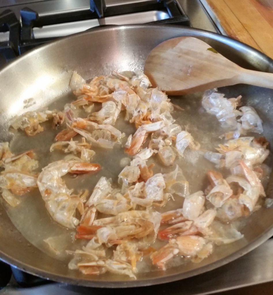 Poached Shrimp Scampi