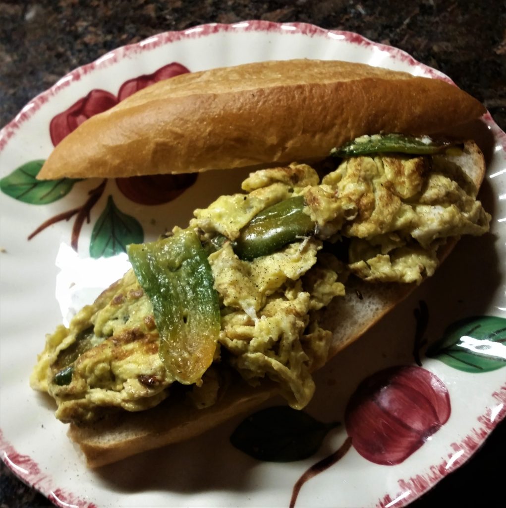 Jalapeno and Egg Sandwich