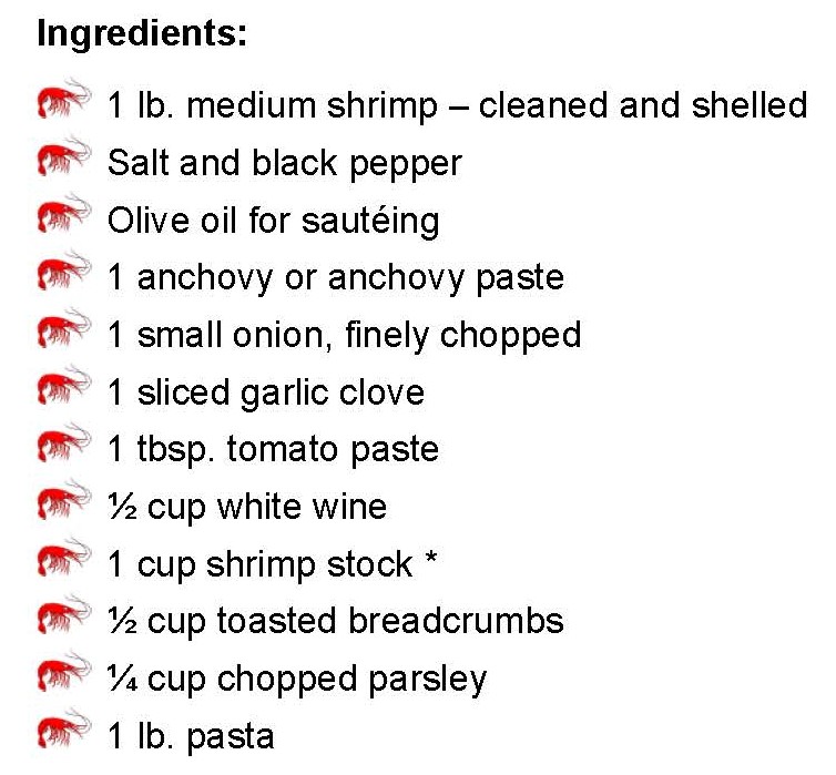 Shrimp and Breadcrumb Sauce