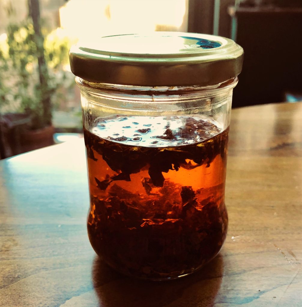 A Chili-Olive Oil Infusion