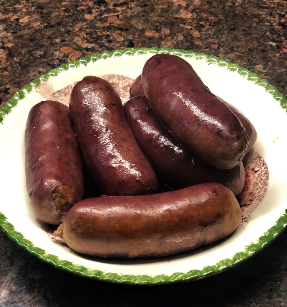 Sausage Cooked in Red Wine