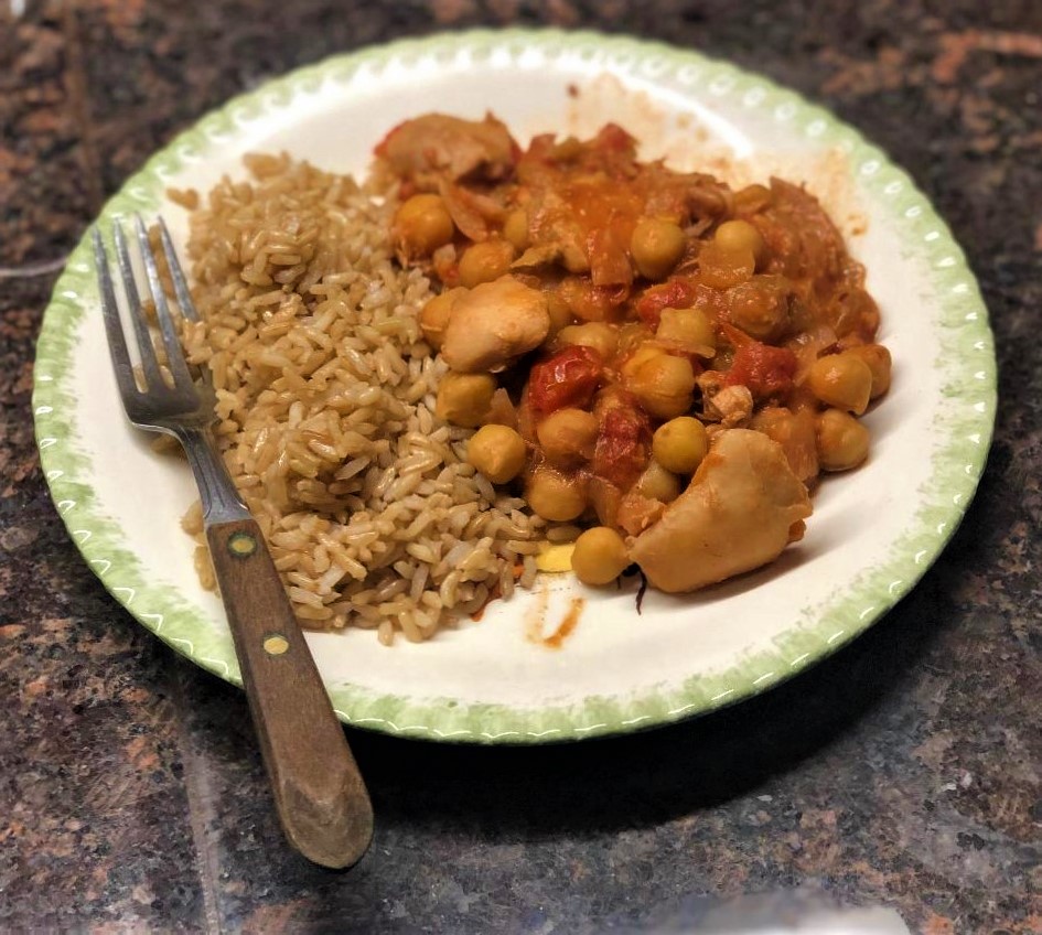Slow Cooker Moroccan Chicken and Chickpeas