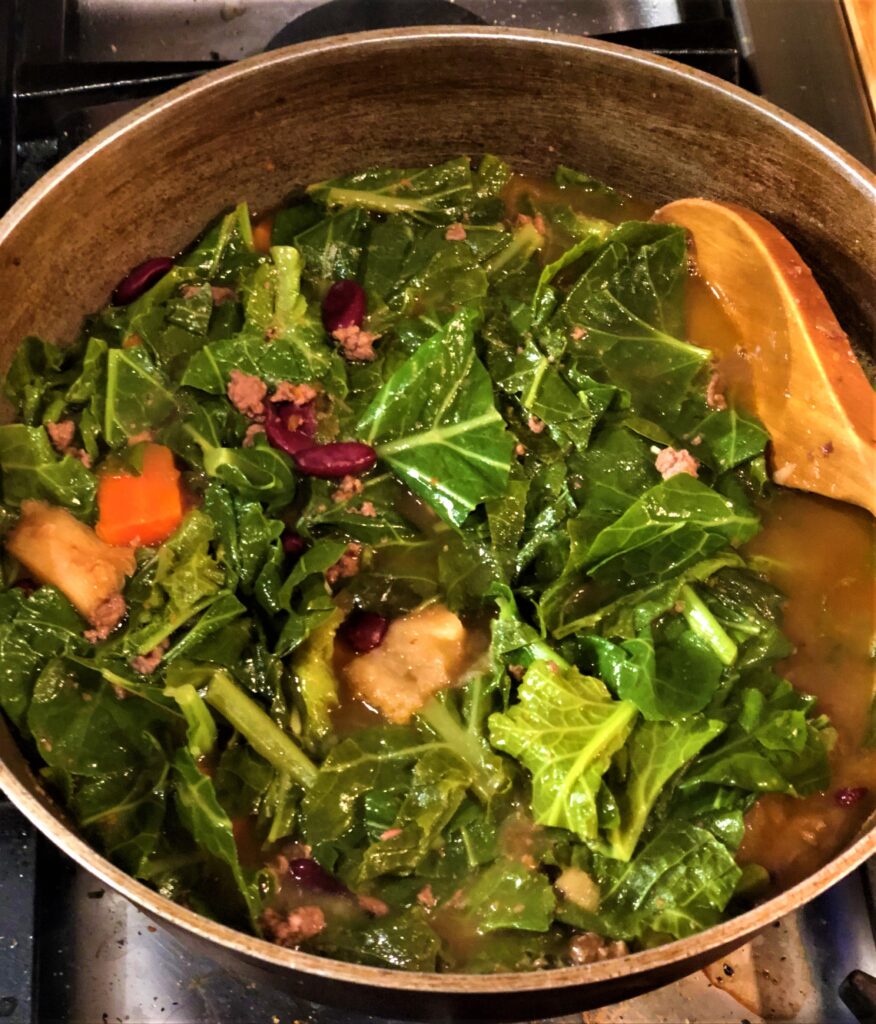 Buffalo,  Beans, and Greens, Soup