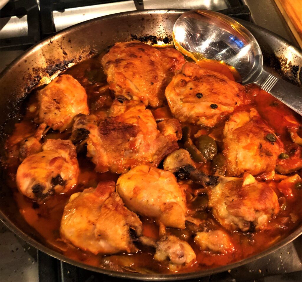 Braised Chicken with Olives