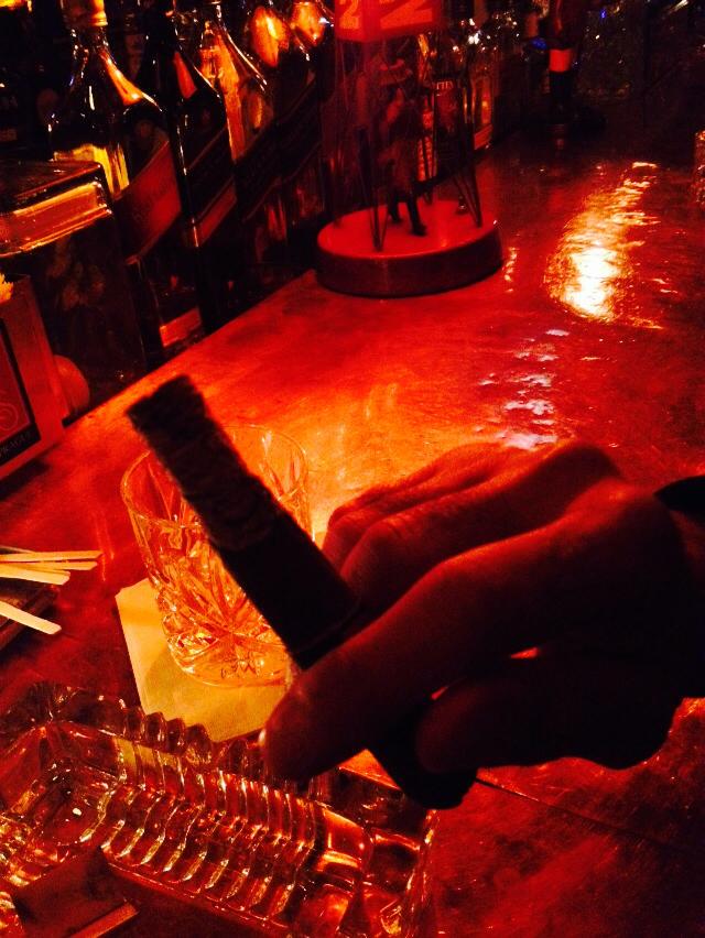 Scotch and a cigar at Hudson Bar & Books
