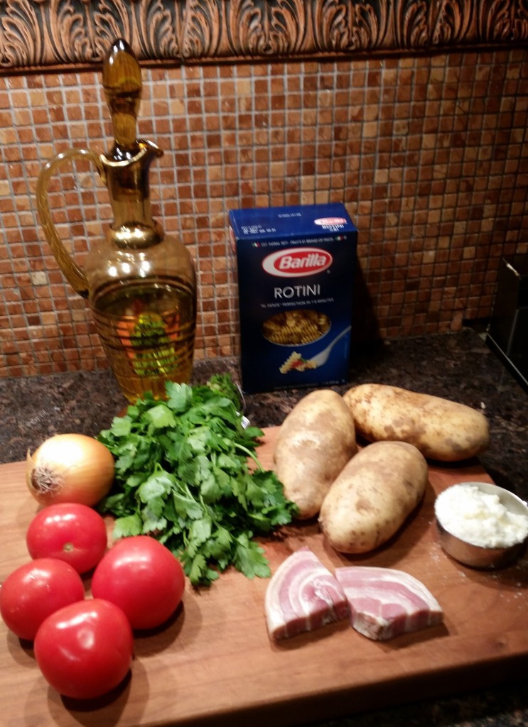 Pasta e Patate Ingredients