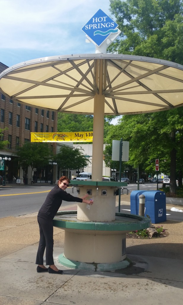 Mineral water public fountain