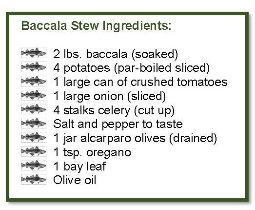 bacalla stew ingredients