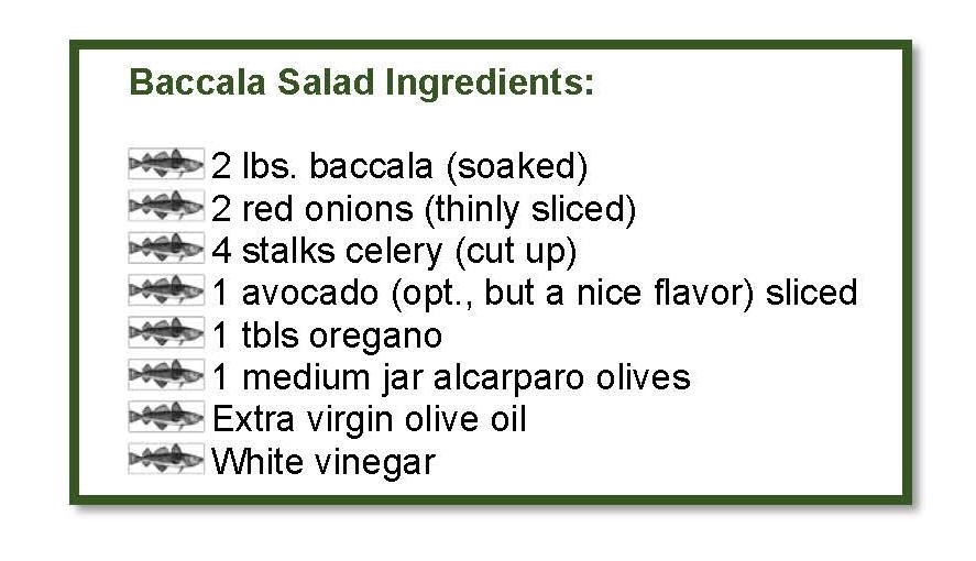 baccala salad ingredients