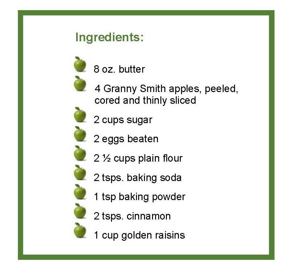 ingredients apple cake