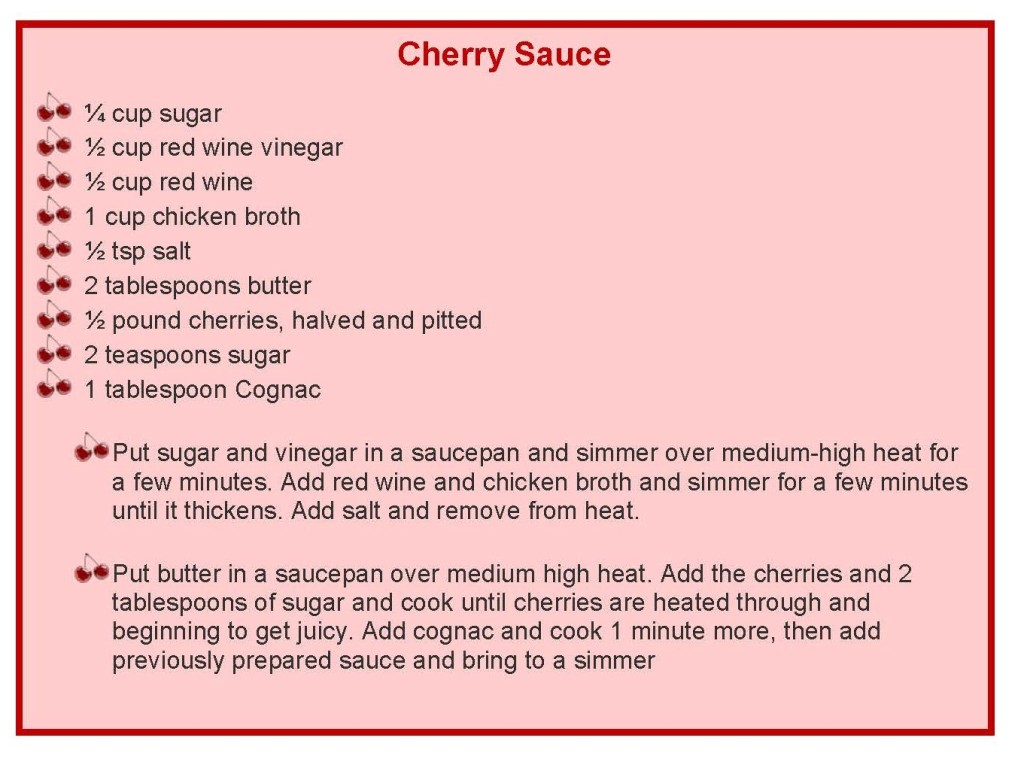 cherry sauce
