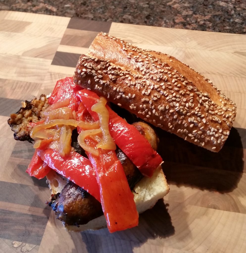 sandwich sausage and peppers