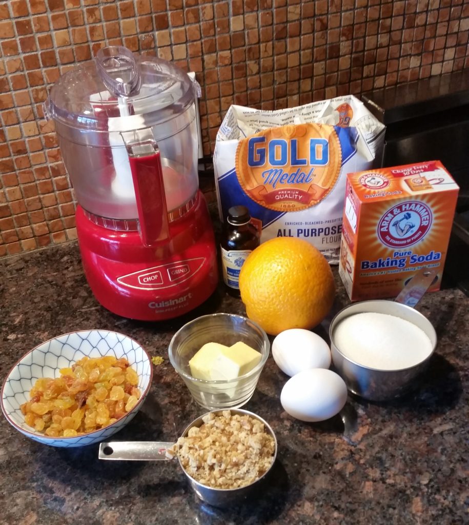 ingredients for orange cake