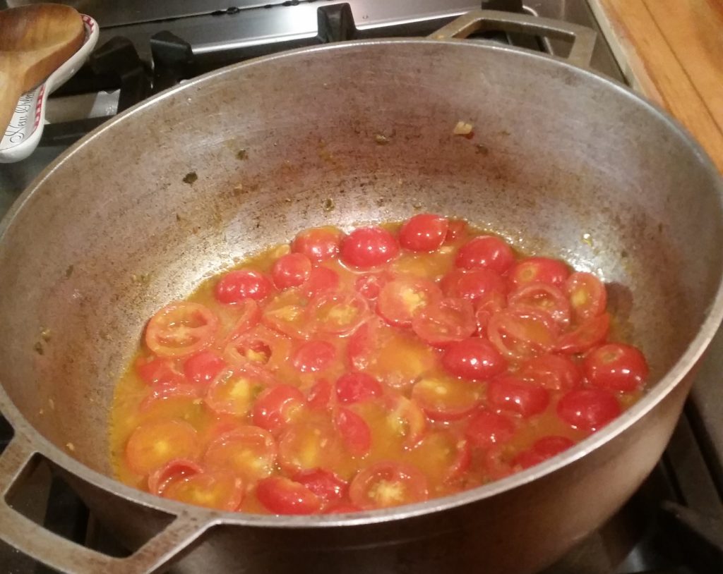 Pasta with Cherry Tomatoes and Colatura di Alici