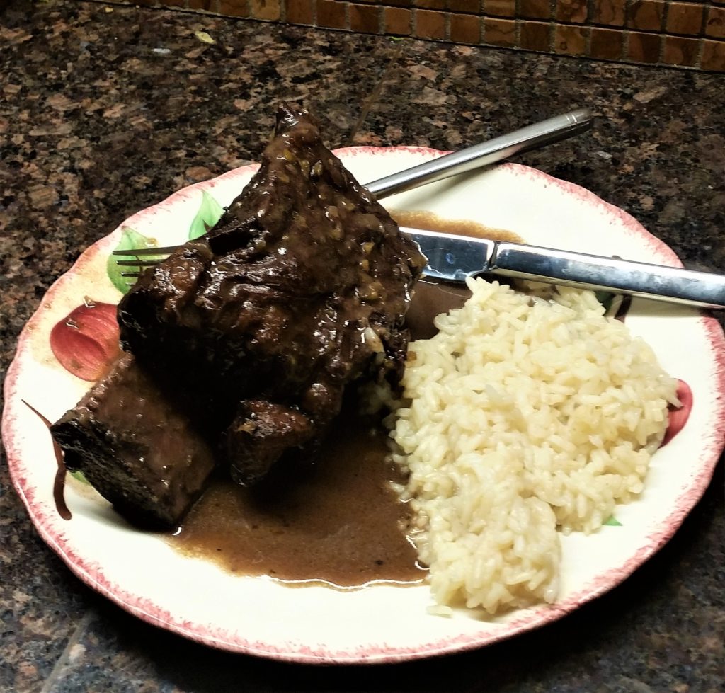 Beef Rib Braised in Red WIne