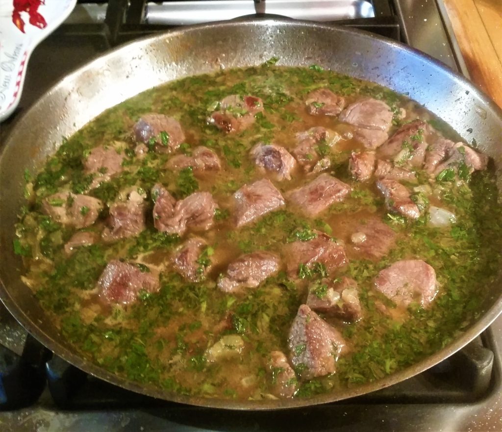 Lamb with Capers and Mint