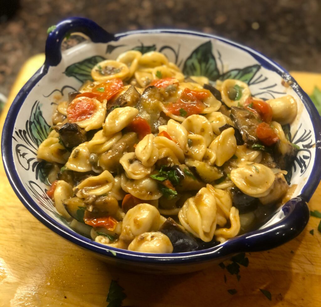 Pasta with Eggplant and Breadcrumbs